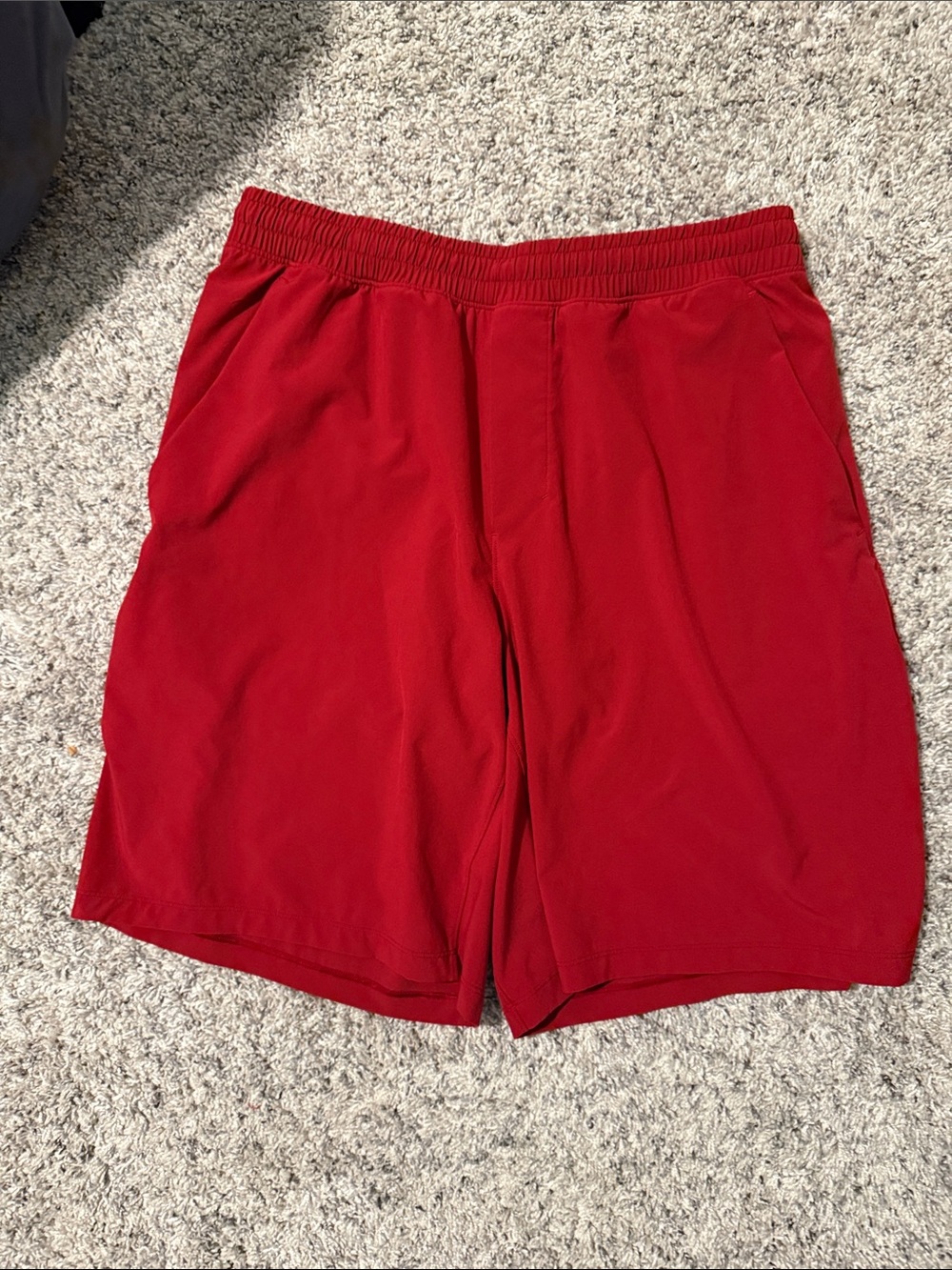 lululemon athletica Men's Red Performance Athletic Shorts